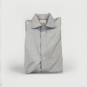 PRISTINE ETON MENS DRESS SHIRT 15.75/40 MEDIUM BLUE PATTERN MADE IN ESTONIA VGC!